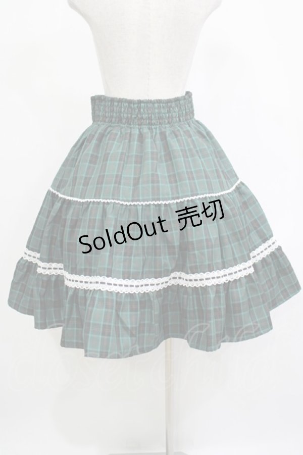 画像3: Eri Aino's collaboration / シャーロットの水曜日 フリルフレアスカート M グリーン H-25-12-04-013-PU-TO-NS-ZH (3)