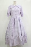 画像1: m petit by misako / TT*AMギンガムチェック L ラベンダー H-25-12-04-015-LO-OP-NS-ZH (1)