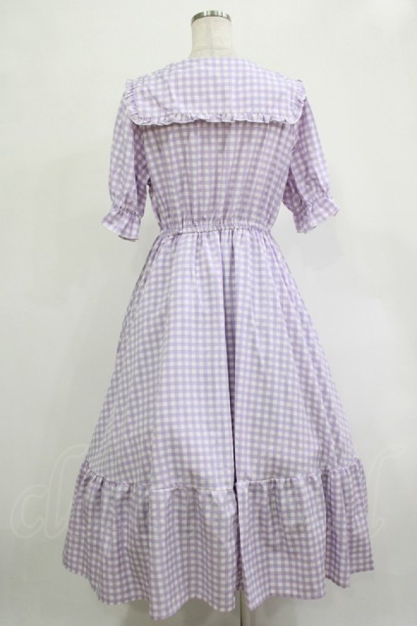 画像3: m petit by misako / TT*AMギンガムチェック L ラベンダー H-25-12-04-015-LO-OP-NS-ZH (3)