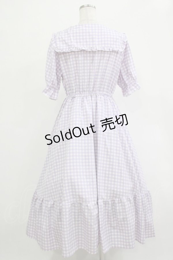 画像3: m petit by misako / TT*AMギンガムチェック L ラベンダー H-25-12-04-015-LO-OP-NS-ZH (3)