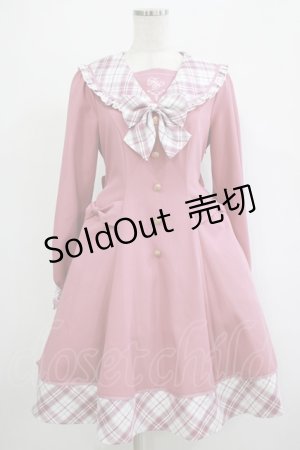 画像: Amavel / French Countryセーラーワンピース Free ピンク H-25-12-04-018-CA-OP-NS-ZH