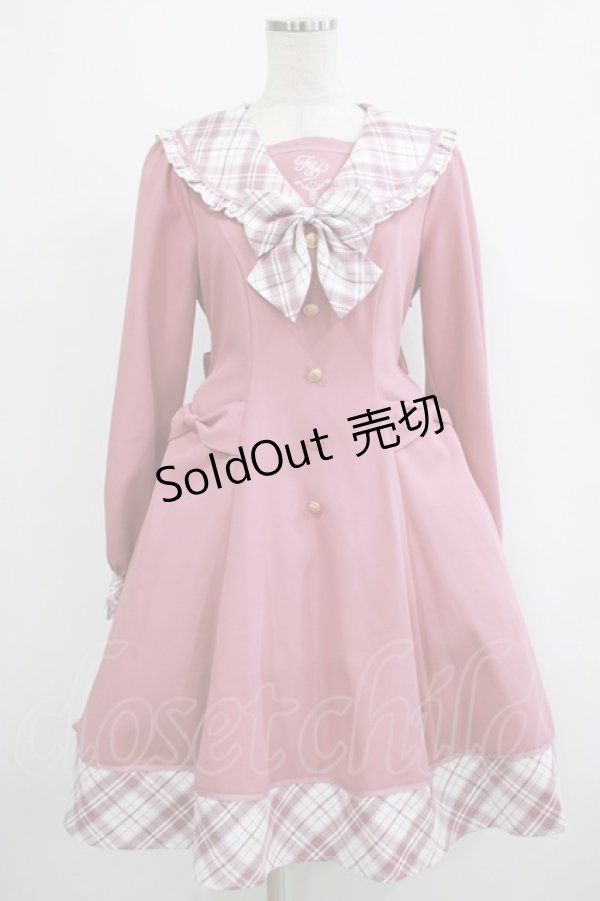 画像1: Amavel / French Countryセーラーワンピース Free ピンク H-25-12-04-018-CA-OP-NS-ZH (1)