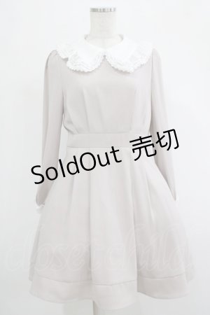 画像: evelyn / フリルカラーワンピース Free ベージュ H-25-12-04-021-LO-OP-NS-ZH