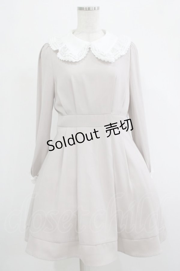 画像1: evelyn / フリルカラーワンピース Free ベージュ H-25-12-04-021-LO-OP-NS-ZH (1)