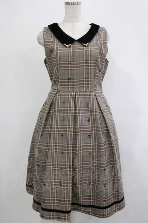 画像: axes femme POETIQUE / クラウンフロッキージャンスカ M ベージュ H-25-12-04-022-AX-OP-NS-ZH