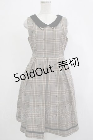 画像: axes femme POETIQUE / クラウンフロッキージャンスカ M ベージュ H-25-12-04-022-AX-OP-NS-ZH