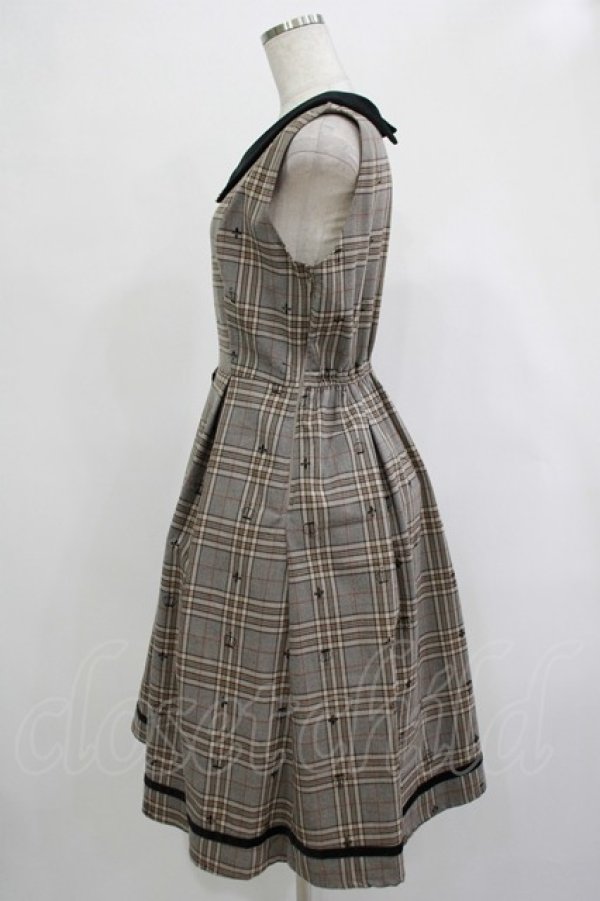 画像2: axes femme POETIQUE / クラウンフロッキージャンスカ M ベージュ H-25-12-04-022-AX-OP-NS-ZH (2)