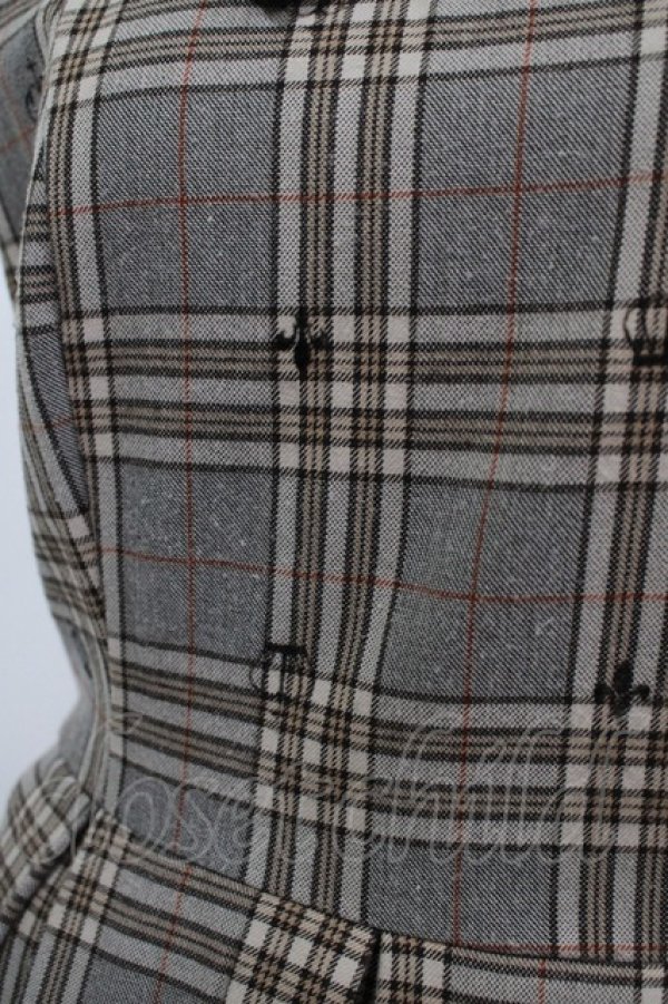 画像4: axes femme POETIQUE / クラウンフロッキージャンスカ M ベージュ H-25-12-04-022-AX-OP-NS-ZH (4)