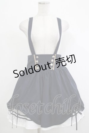 画像: Blue rouge / サスペンダースカート Free ネイビー H-25-12-04-024-CA-SK-NS-ZH