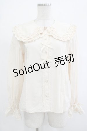 画像: axes femme kawaii / 丸襟コットンブラウス M 生成り H-25-12-05-031-AX-BL-NS-ZH