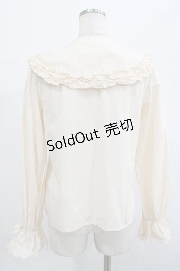 画像3: axes femme Kawaii / 丸襟コットンブラウス M 生成り H-25-12-05-031-AX-BL-NS-ZH (3)