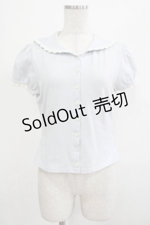 画像: Innocent World / ローズレースセーラーカットソー Free サックス H-25-12-05-034-IW-TO-NS-ZH