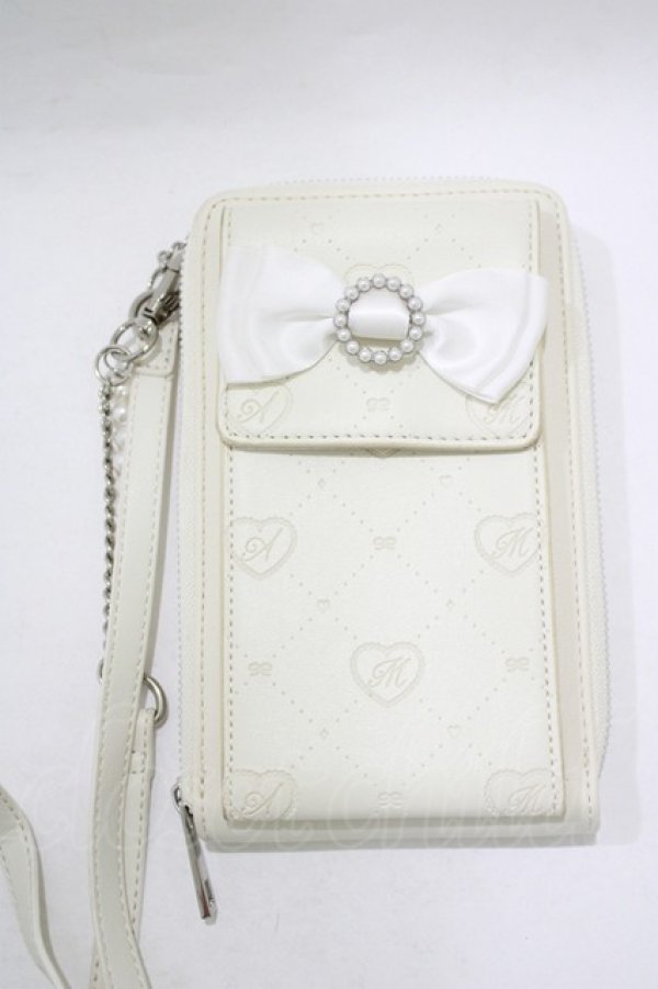 画像2: Lovely Tency / 眞白ありすコラボ/スマホショルダーバッグ  ホワイト H-25-12-05-035-GO-BG-NS-ZH (2)