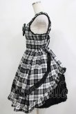 画像2: BABY,THE STARS SHINE BRIGHT / タータンチェックリボンシャーリングプリンセスジャンパースカート Free ブラック H-25-12-05-004-BA-SK-NS-ZH (2)