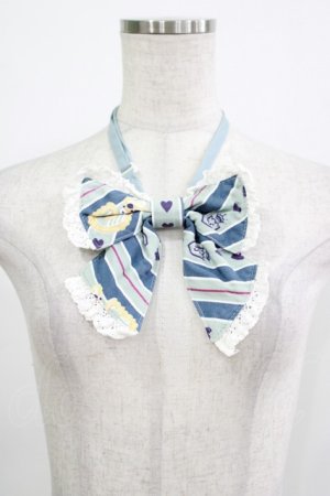 画像: BABY,THE STARS SHINE BRIGHT / くまくみゃのRoyal Kingdom柄リボンタイ  サックス H-25-12-05-042-BA-ZA-NS-ZH