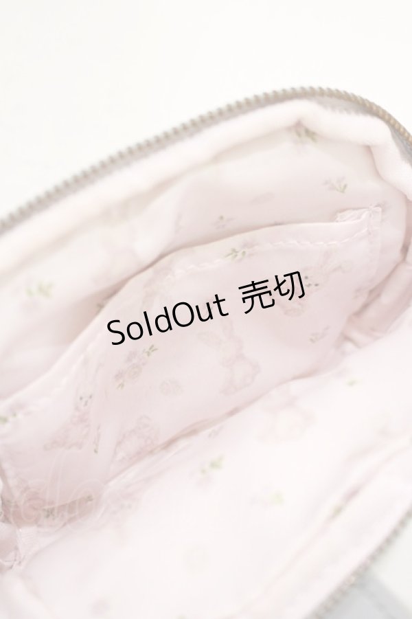 画像3: Maison de FLEUR / うさぎポーチ  ブルー H-25-12-05-044-LO-ZA-NS-ZH (3)