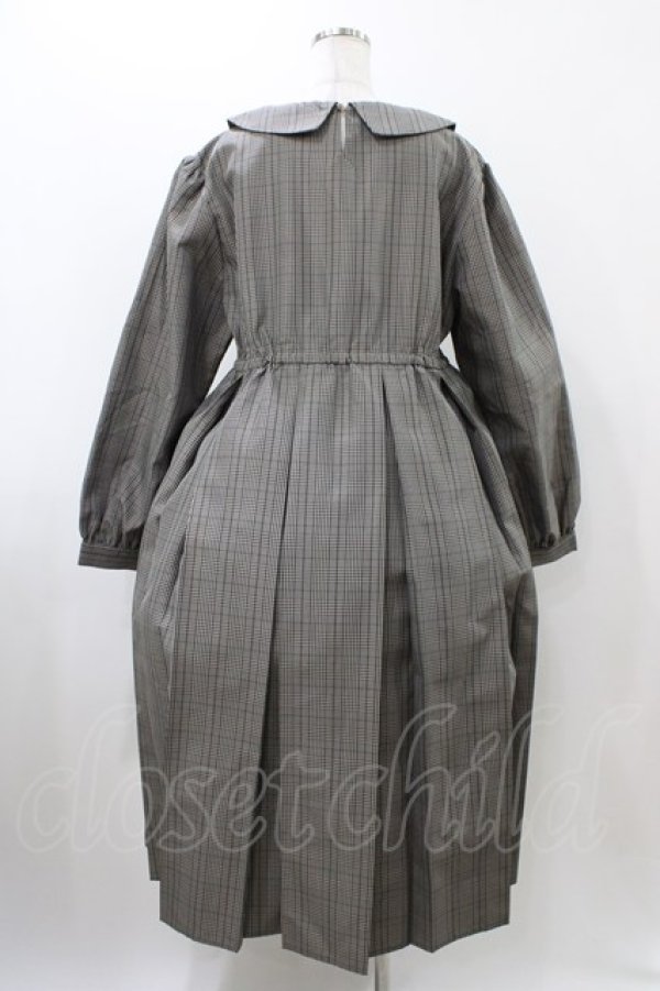 画像2: FLC / MINA*タータンチェックワンピース 3L グレー H-25-12-05-1032-0-OP-NS-ZH (2)