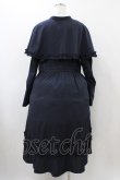 画像2: FLC / MINA*ケープワンピース 3L ネイビー H-25-12-05-1033-0-OP-NS-ZH (2)
