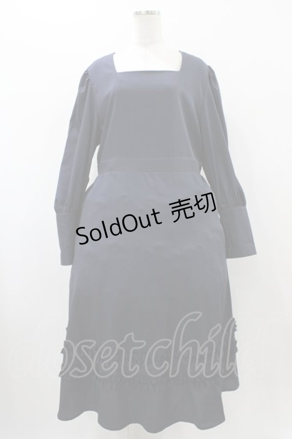 画像3: FLC / MINA*ケープワンピース 3L ネイビー H-25-12-05-1033-0-OP-NS-ZH (3)