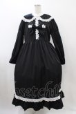 画像1: Eri Aino's collaboration / シャーロットの水曜日 ワンピース 3L ブラック H-25-12-05-1034-0-TO-NS-ZH (1)