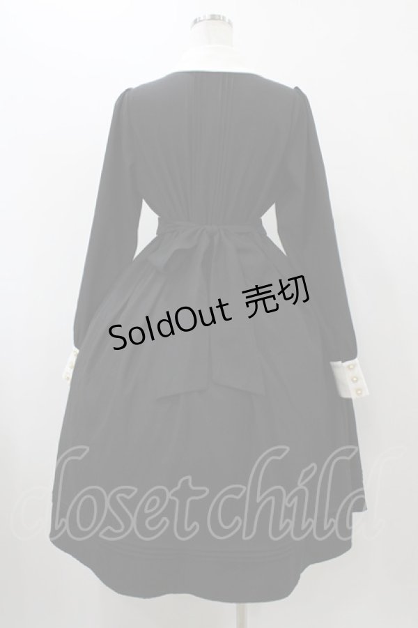 画像2: Amavel / Mademoiselleミドルワンピース Free ブラック H-25-12-05-1035-CA-OP-NS-ZH (2)