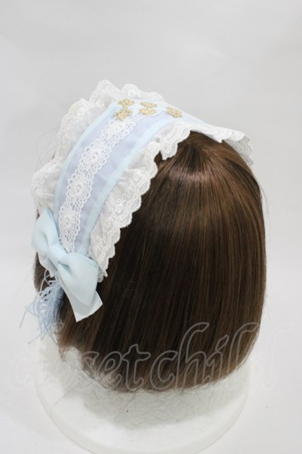 画像2: Amavel / 宮燈街の飴売り子ヘッドドレス  サックス H-25-12-05-1007-CA-AC-NS-ZH (2)