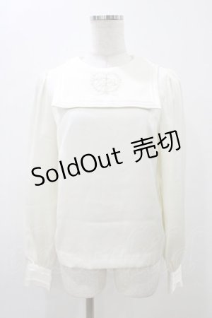 画像: RoseMarie seoir / クロス刺繍ブラウス Free アイボリー H-25-12-05-1055-LO-BL-NS-ZH