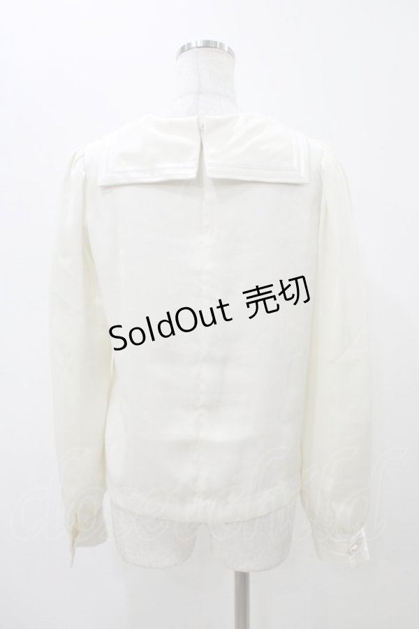 画像2: RoseMarie seoir / クロス刺繍ブラウス Free アイボリー H-25-12-05-1055-LO-BL-NS-ZH (2)