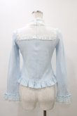 画像2: Angelic Pretty / レース立ち襟切替カットソー Free サックス H-25-12-05-1060-AP-TO-NS-ZH (2)