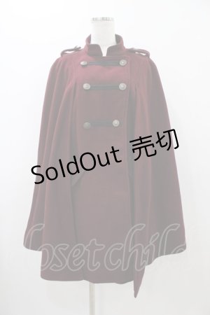 画像: axes femme / ナポレオンマント風コート M ボルドー H-25-12-05-1061-AX-CO-NS-ZH