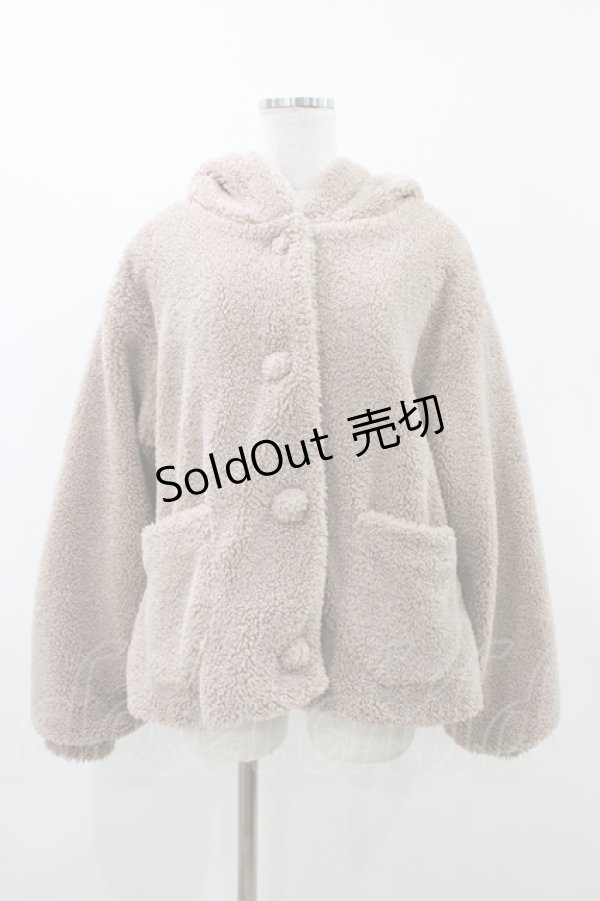 画像1: Amavel / こぐまちゃんとひつじさんのボアアウター Free ブラウン H-25-12-05-1062-CA-CO-NS-ZH (1)