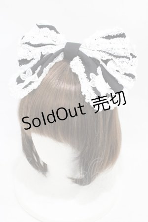 画像: BABY,THE STARS SHINE BRIGHT / Romantic Dream Roseカチューシャ  ブラック/オフ白 H-25-12-05-1010-BA-AC-NS-ZH