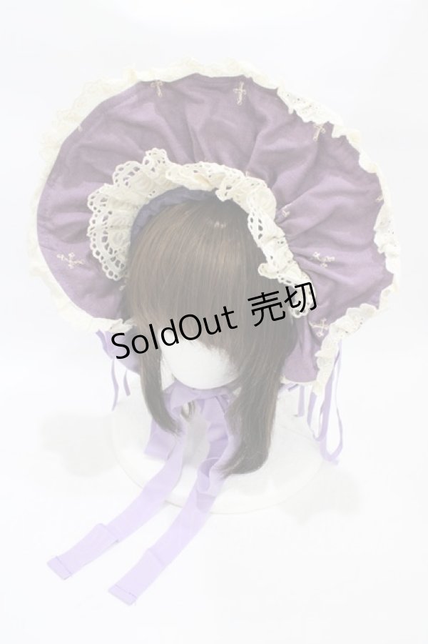 画像1: ALICE and the PIRATES / St. Mephisto Cathedrale柄ボンネット  アイリス H-25-12-05-1002-PA-AC-NS-ZH (1)