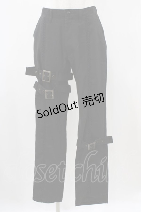 画像1: ALICE and the PIRATES / ジュリウスパンツ Free ブラック H-25-12-05-1017-PA-PA-NS-ZH (1)