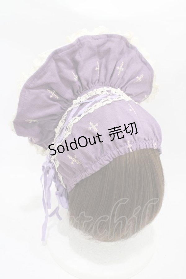 画像2: ALICE and the PIRATES / St. Mephisto Cathedrale柄ボンネット  アイリス H-25-12-05-1002-PA-AC-NS-ZH (2)