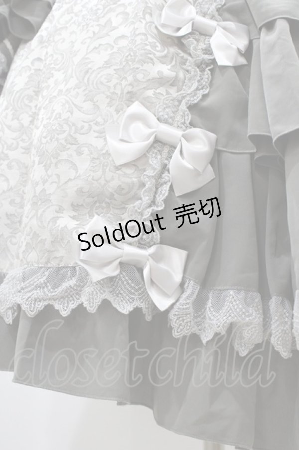 画像5: metamorphose / ノーブルジャガード姫袖ワンピース Free グレー H-25-12-05-1018-ME-OP-NS-ZH (5)