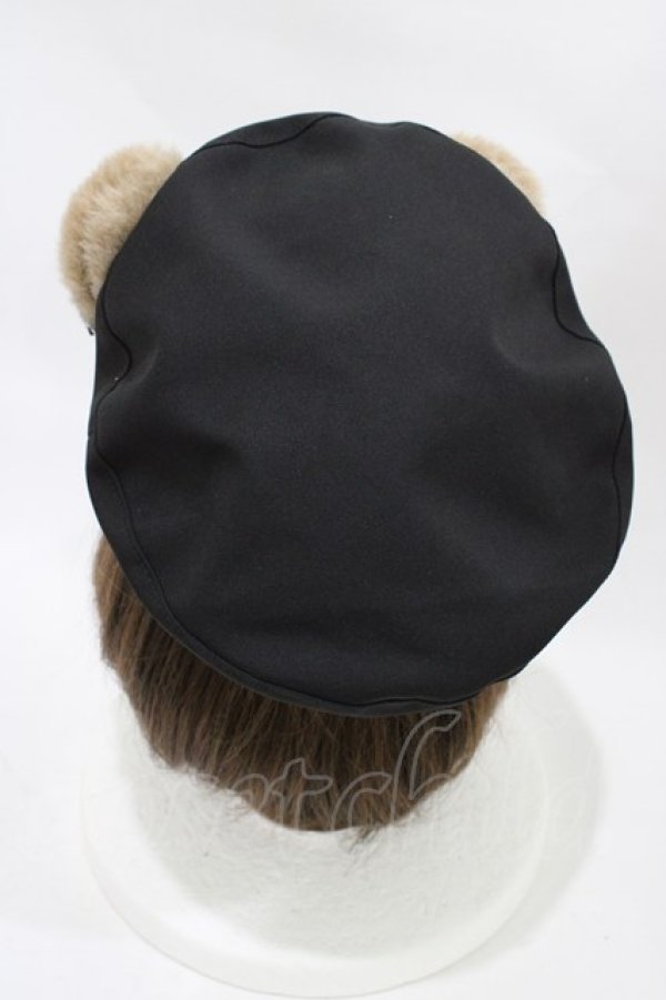画像2: Amavel / Bears Closet ベレー帽  ブラック H-25-12-05-1003-CA-AC-NS-ZH (2)
