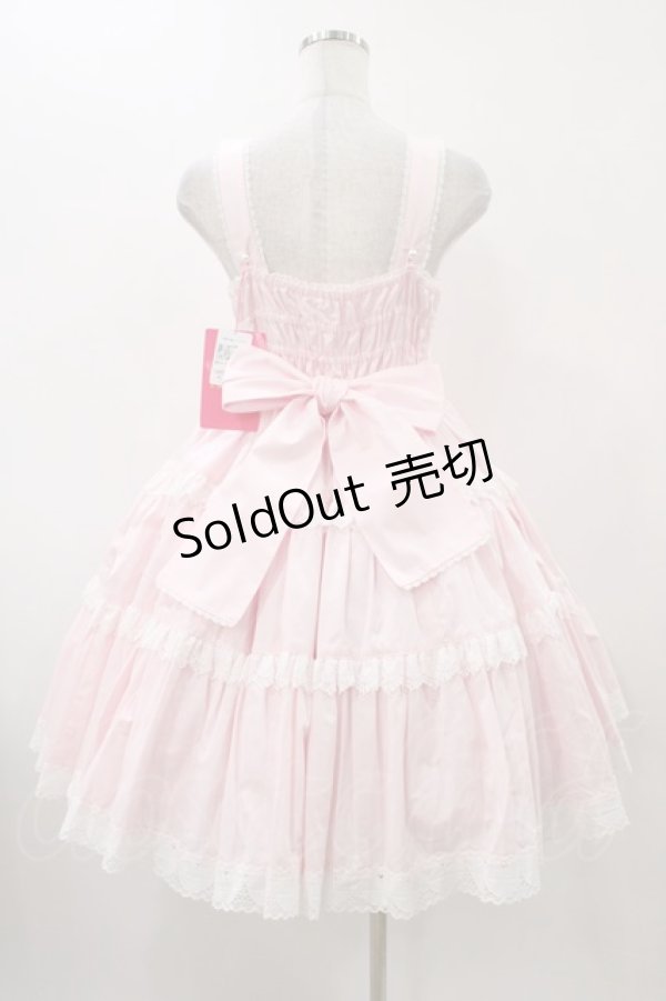 画像2: Angelic Pretty / 肩リボンジャンパースカート Free ピンク H-25-12-05-1022-AP-OP-NS-ZH (2)