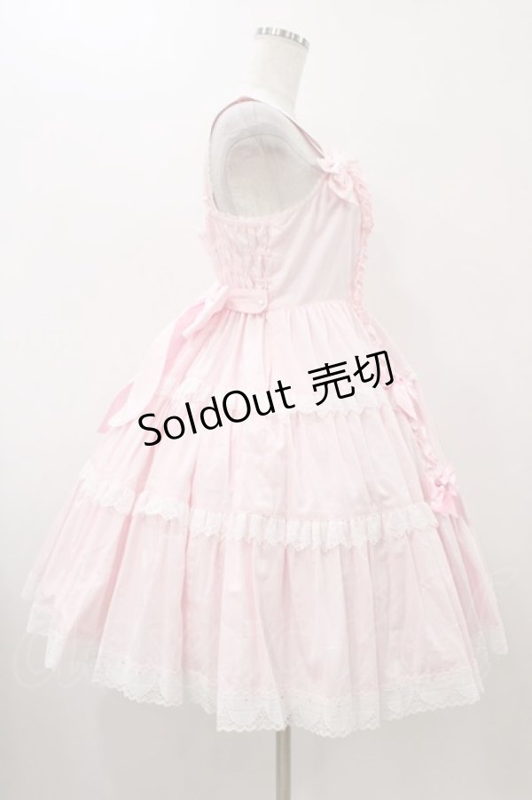 画像3: Angelic Pretty / 肩リボンジャンパースカート Free ピンク H-25-12-05-1022-AP-OP-NS-ZH (3)