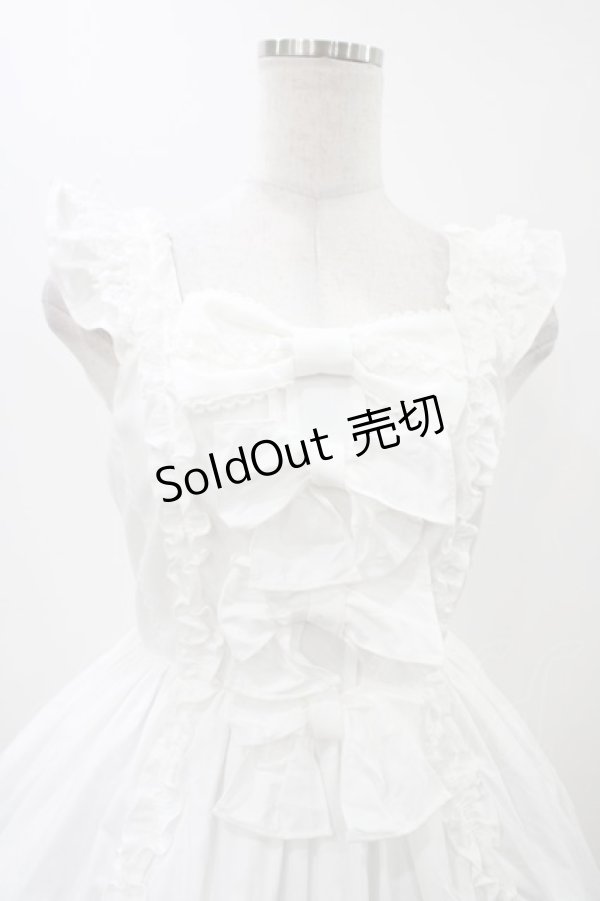 画像4: Angelic Pretty / Sweetフリルジャンパースカート Free ホワイト H-25-12-05-1023-AP-OP-NS-ZH (4)