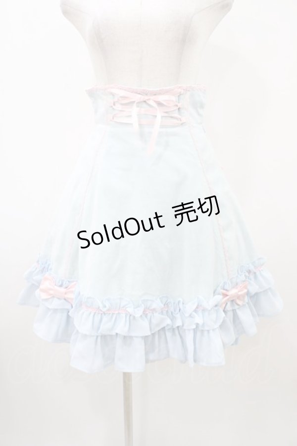 画像1: Angelic Pretty / リボンデコレーションスカート Free サックス H-25-12-05-1028-AP-SK-NS-ZH (1)