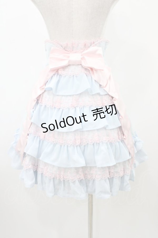 画像2: Angelic Pretty / リボンデコレーションスカート Free サックス H-25-12-05-1028-AP-SK-NS-ZH (2)