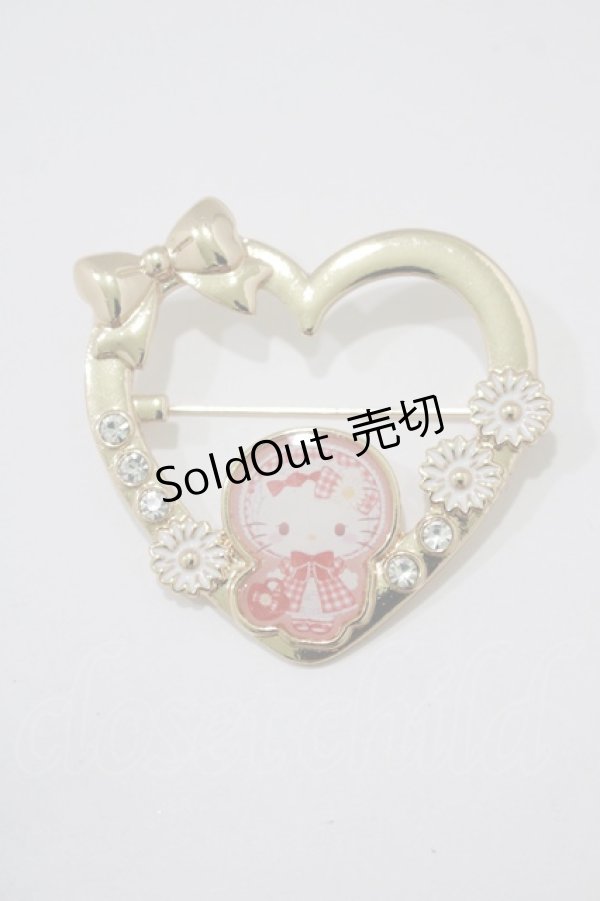 画像1: m petit by misako / AMキティブローチ  レッド H-25-12-05-061-LO-AC-NS-ZH (1)