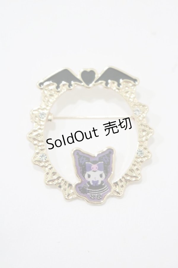 画像1: m petit by misako / AMクロミブローチ  ブラック H-25-12-05-063-LO-AC-NS-ZH (1)