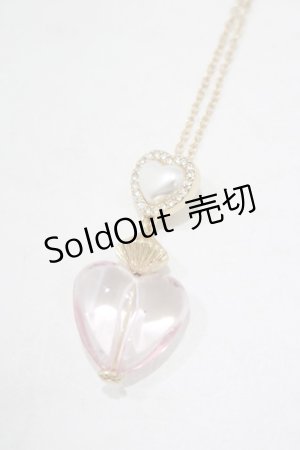 画像: m petit by misako / AMハートネックレス  ピンク H-25-12-05-064-LO-AC-NS-ZH