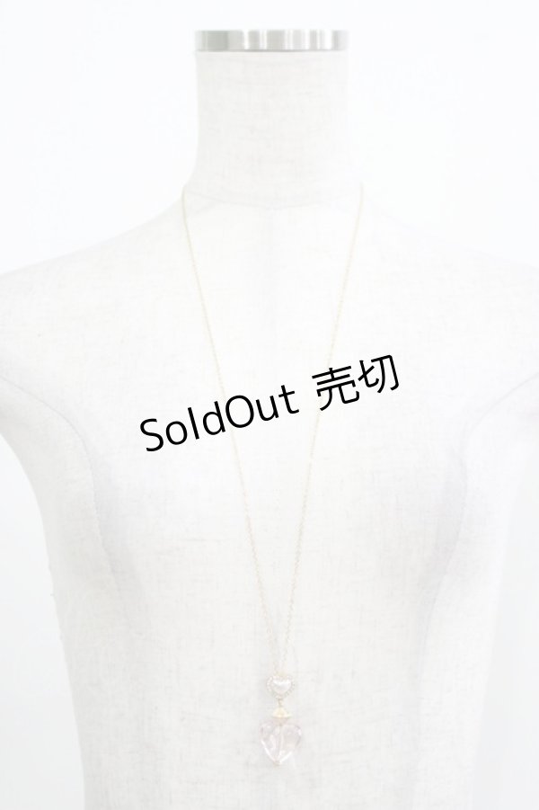 画像2: m petit by misako / AMハートネックレス  ピンク H-25-12-05-064-LO-AC-NS-ZH (2)