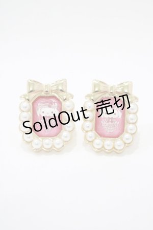 画像: m petit by misako / AM*キティイヤリング  レッド H-25-12-05-066-LO-AC-NS-ZH