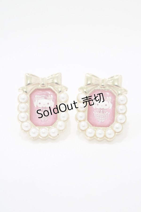 画像1: m petit by misako / AM*キティイヤリング  レッド H-25-12-05-066-LO-AC-NS-ZH (1)