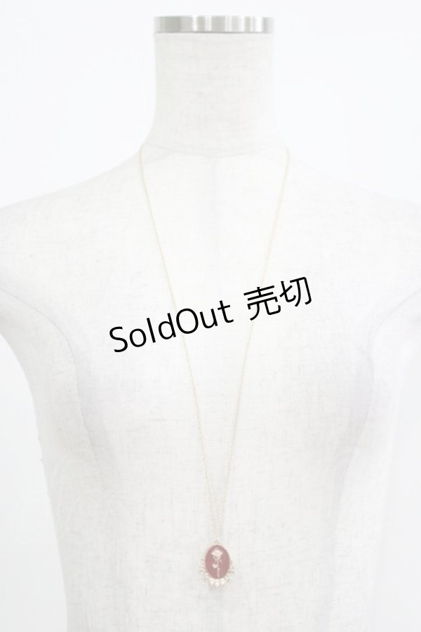 画像2: m petit by misako / AMフラワーネックレス  レッド H-25-12-05-069-LO-AC-NS-ZH (2)