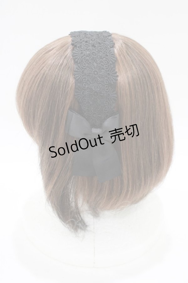 画像2: m petit by misako / TT*AMレースカチューシャ  ブラック H-25-12-05-074-LO-AC-NS-ZH (2)